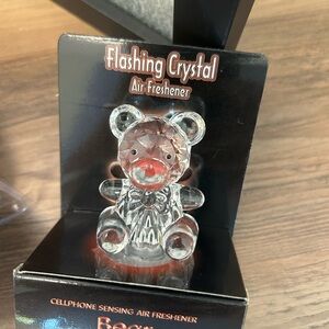 Silver and Red Holiday Crystal Ornament 10pieces/lucky box